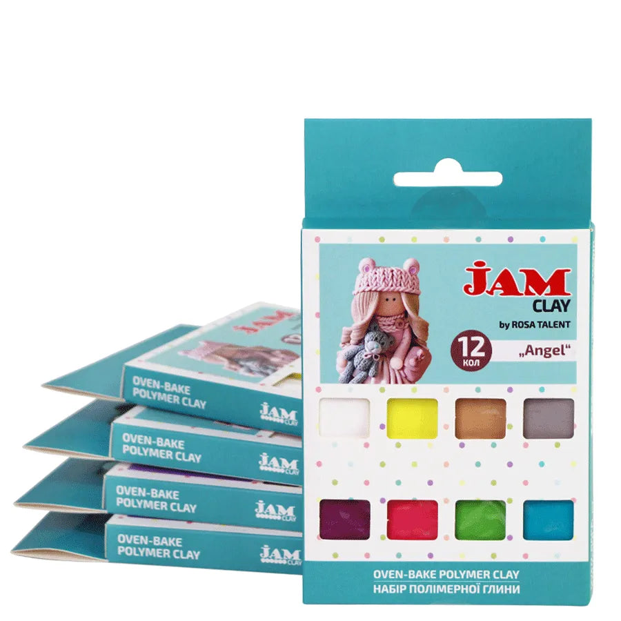 Rosa Talent Angels - Polymer Clay Set. 12*0.04 lb. Jam Clay.
