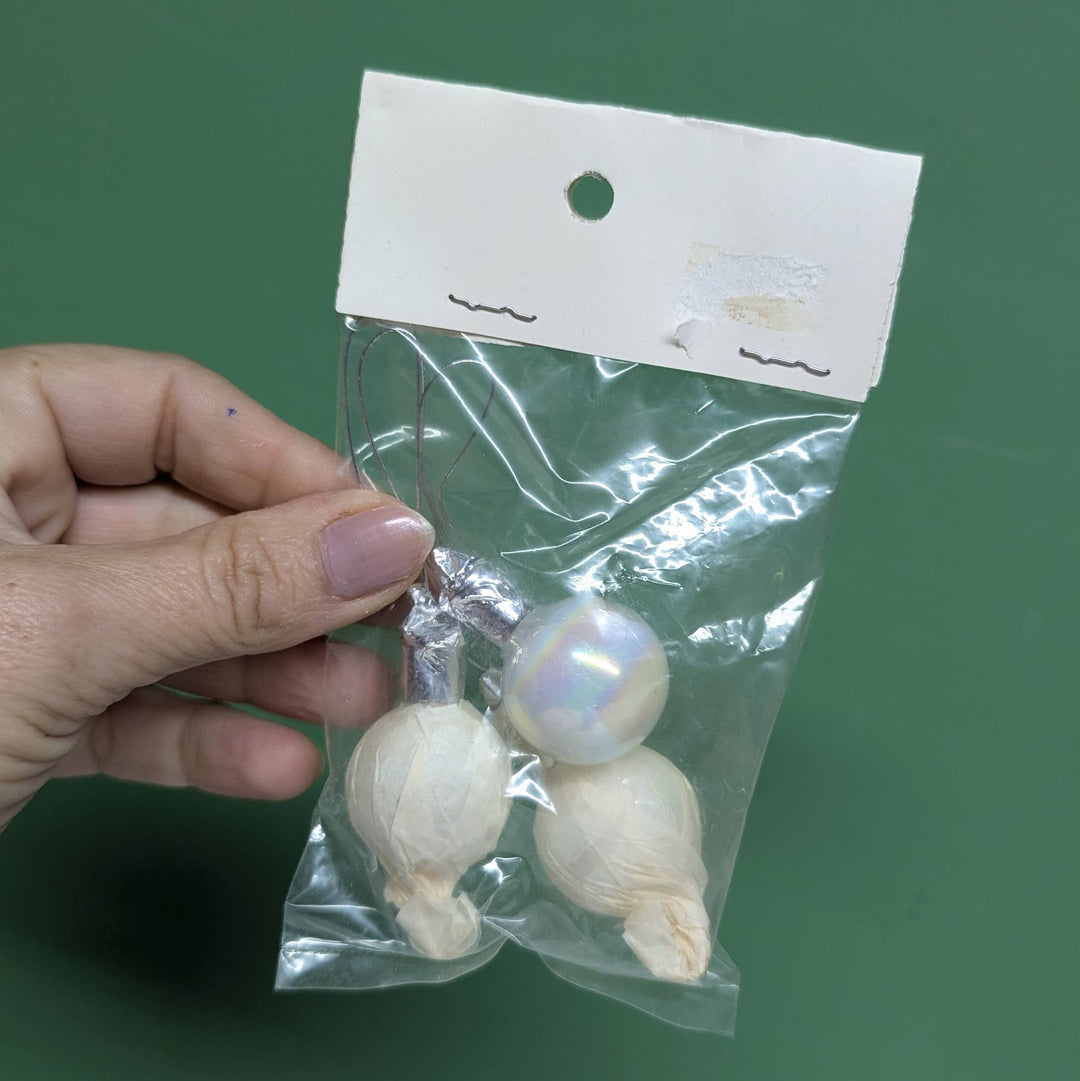 Vintage Iridescent Glass Ball Picks New Old Stock