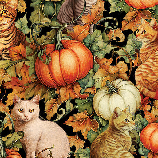 Cats & Pumpkins A-line Skirt