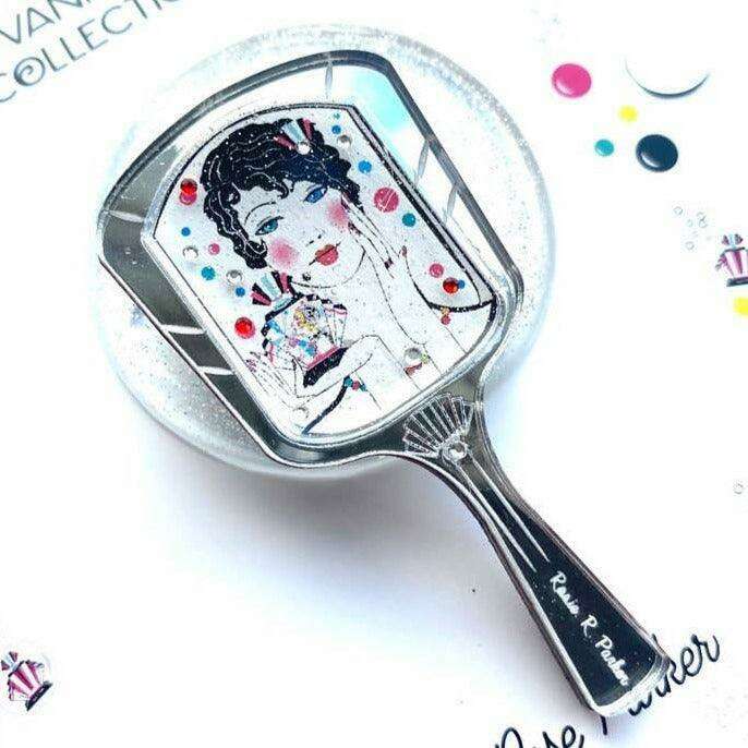Face Mirror Brooch by Rosie Rose Parker - Quirks!