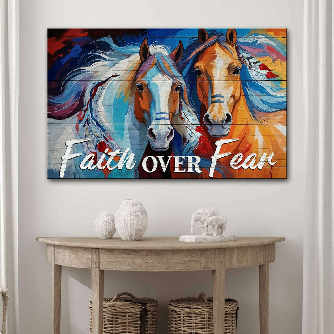 Faith Over Fear Faith Sign IV