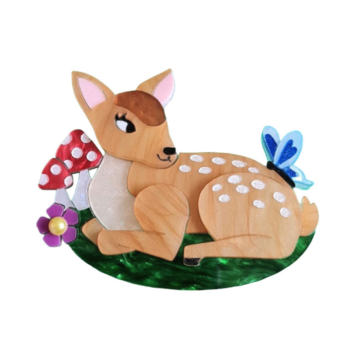 Fallow Deer Fawn Brooch by Cherryloco Jewellery 1