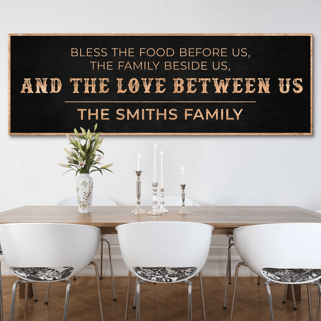 Family Blessing: Bless the Food Sign