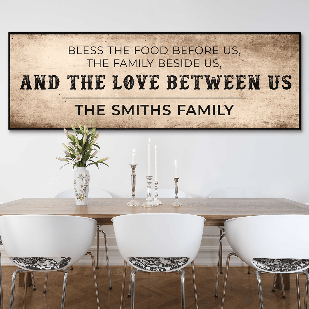 Family Blessing: Bless the Food Sign