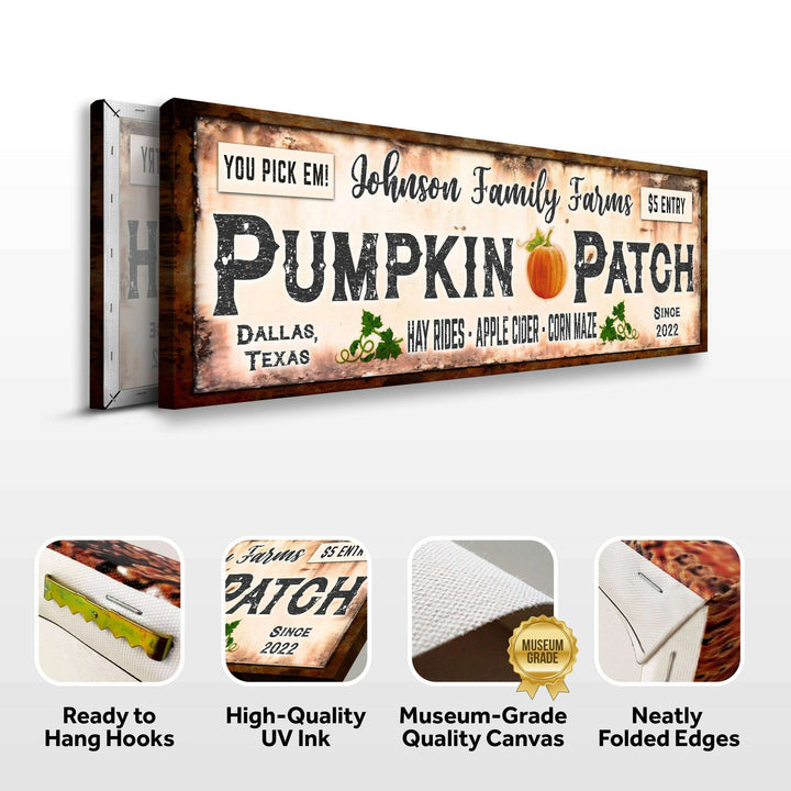 Family Farms Pumpkin Patch Sign