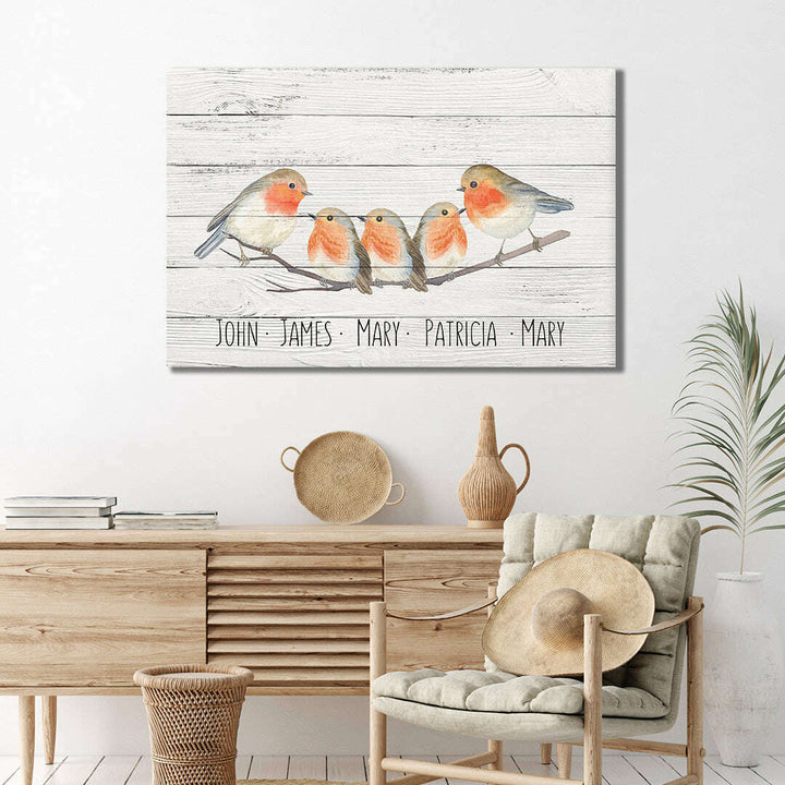 Family Flock of Birds Sign