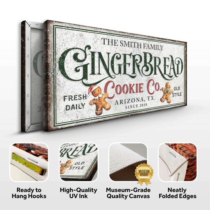 Family Gingerbread Bakery Christmas Sign II