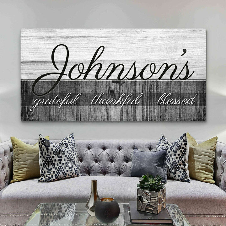 Family Grateful Sign