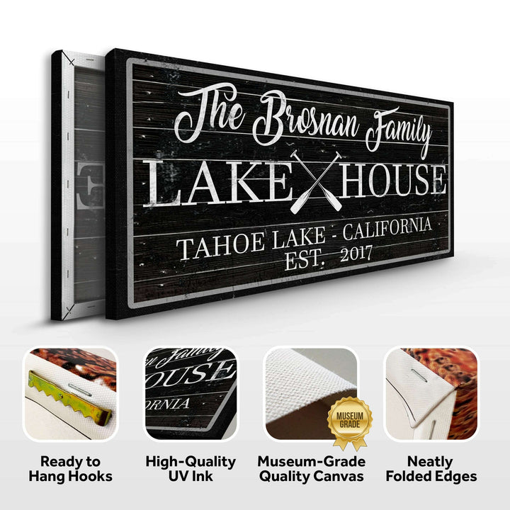 Family Lake House Paddle Sign II
