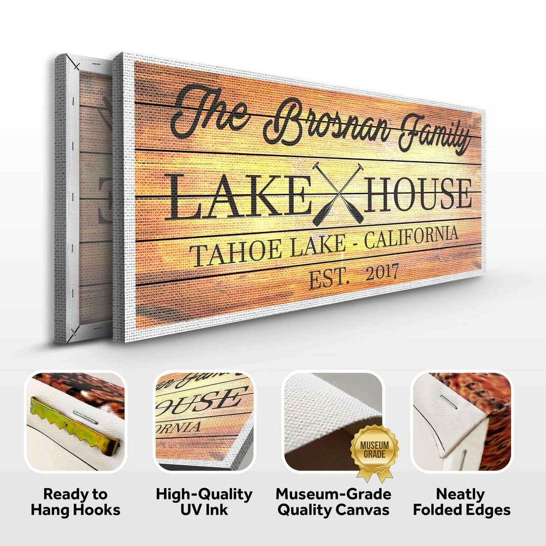 Family Lake House Paddle Sign III