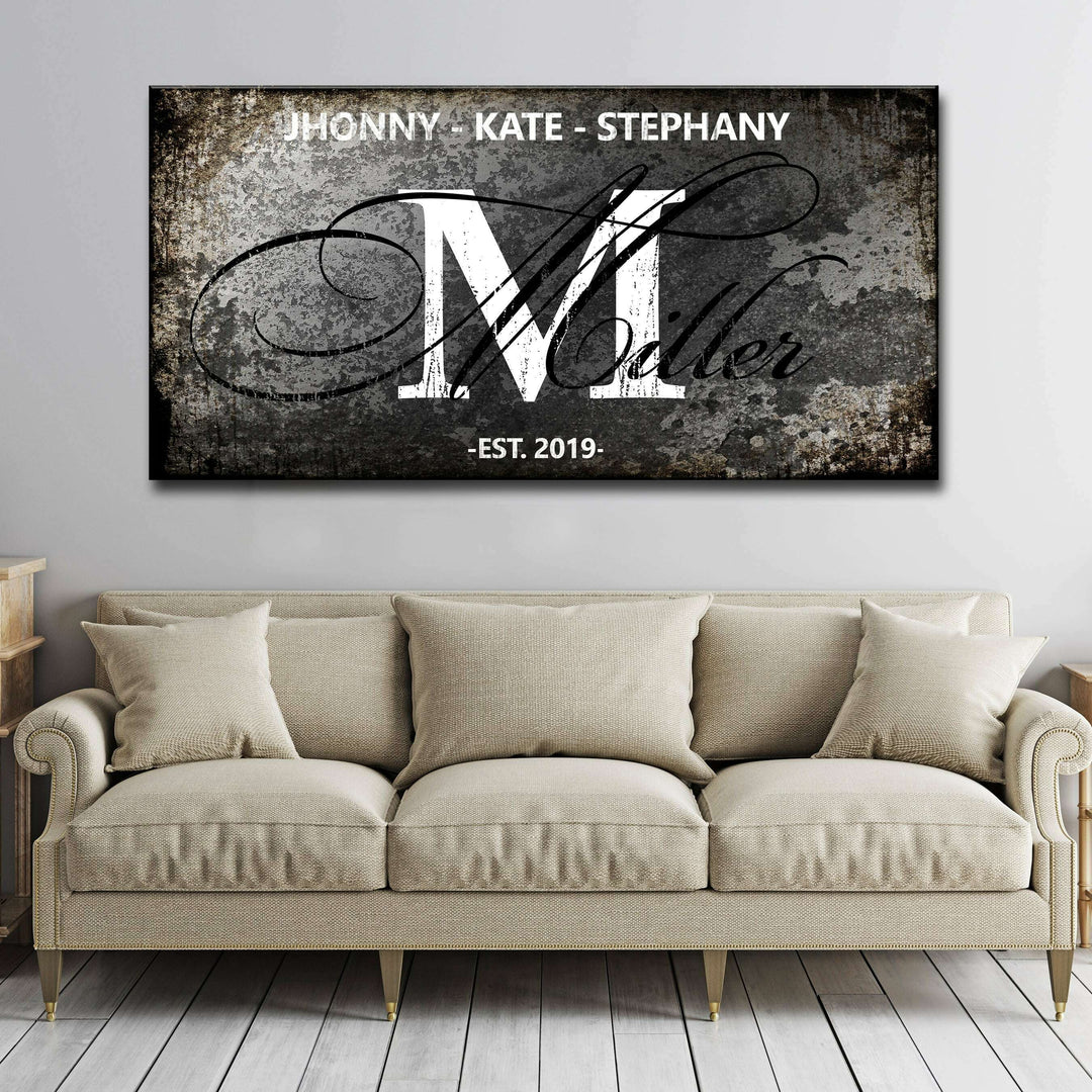 Family Last Name Sign