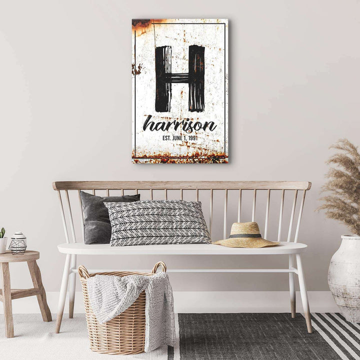 Family Name Portrait Sign