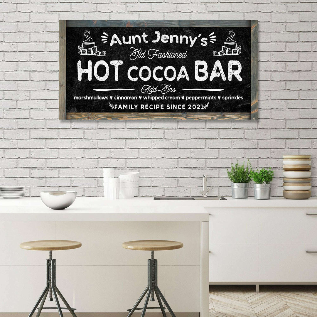 Family Recipe Old Fashioned Hot Cocoa Sign II
