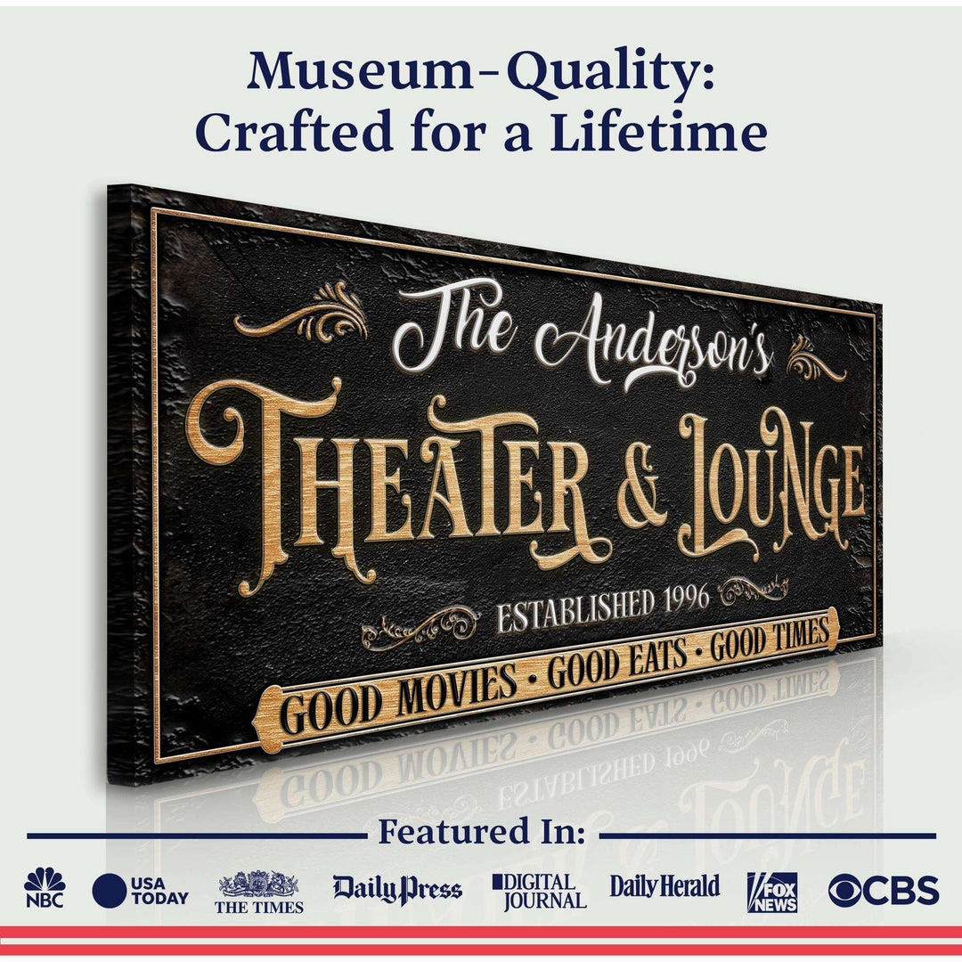Family Theater And Lounge Sign VI
