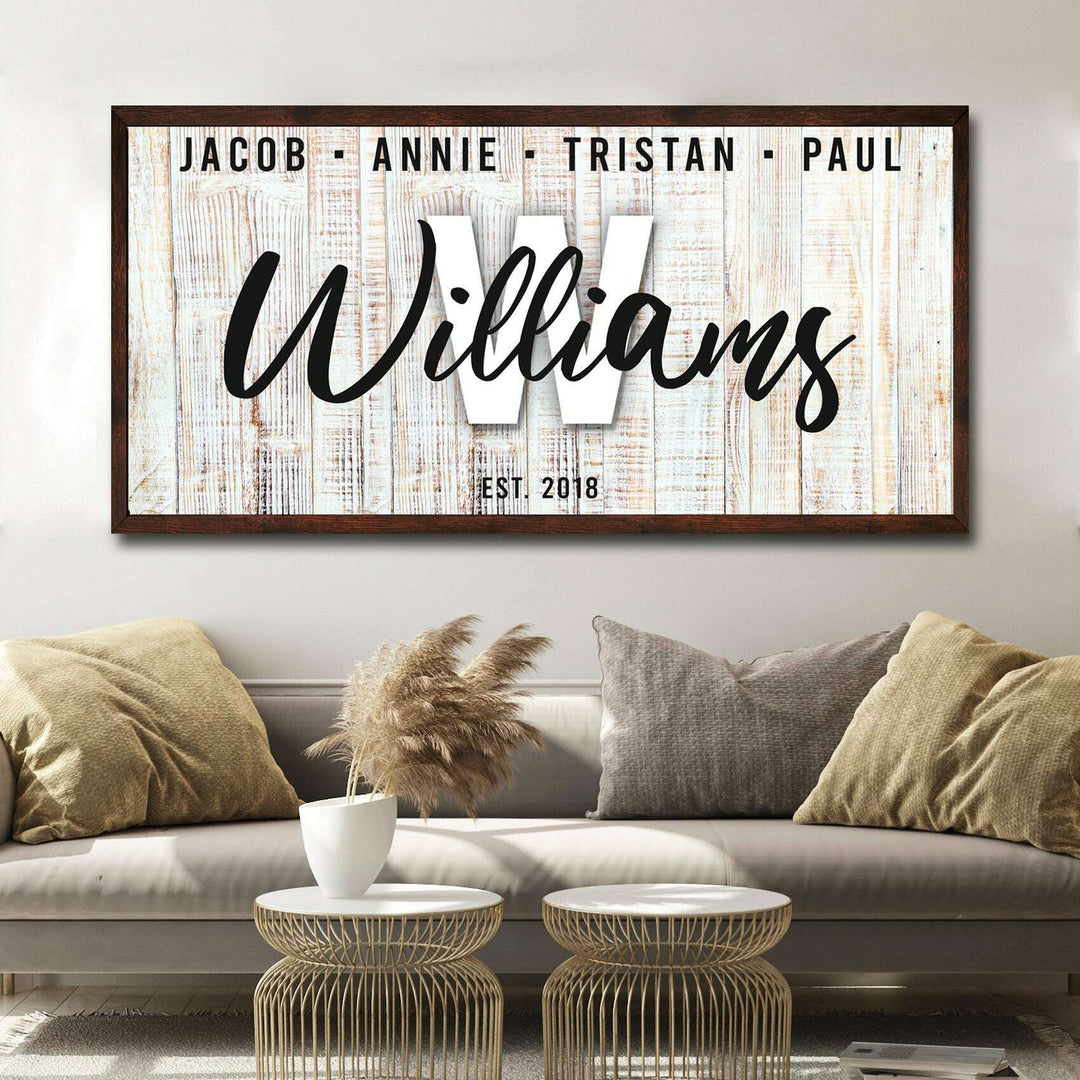 Family Wood Sign III