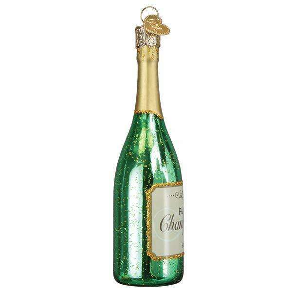 Fancy Champagne Bottle Ornament