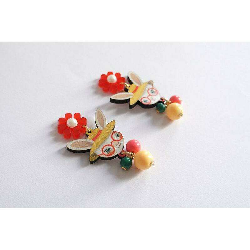 Fancy Easter Bunny Earrings by Laliblue - Quirks!