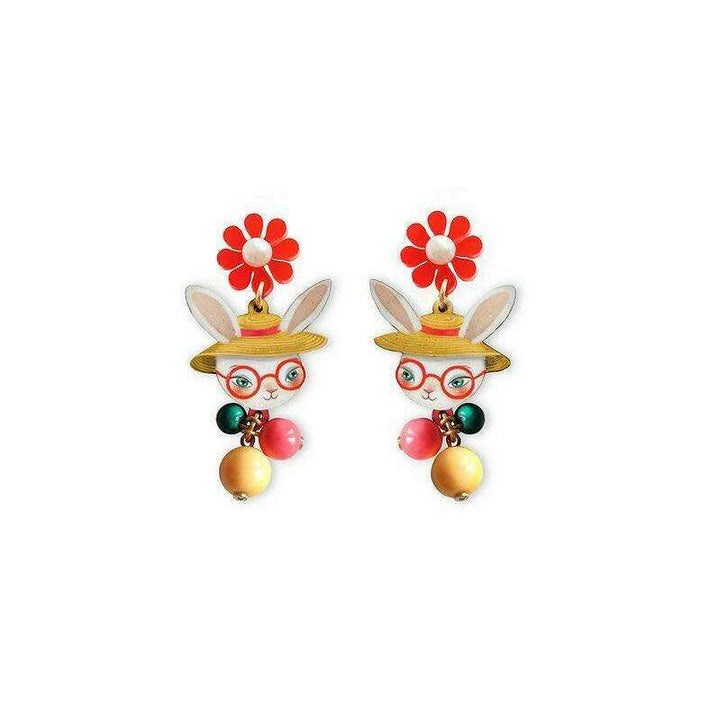 Fancy Easter Bunny Earrings by Laliblue - Quirks!