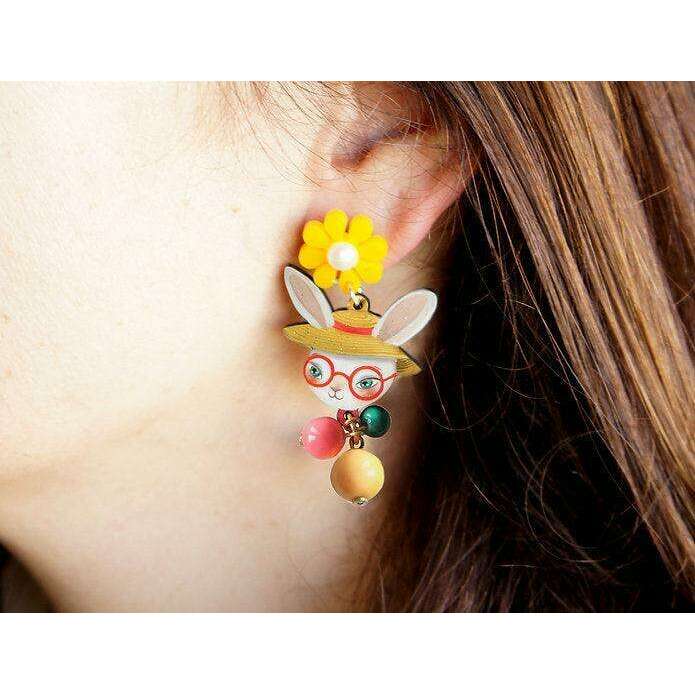 Fancy Easter Bunny Earrings by Laliblue - Quirks!