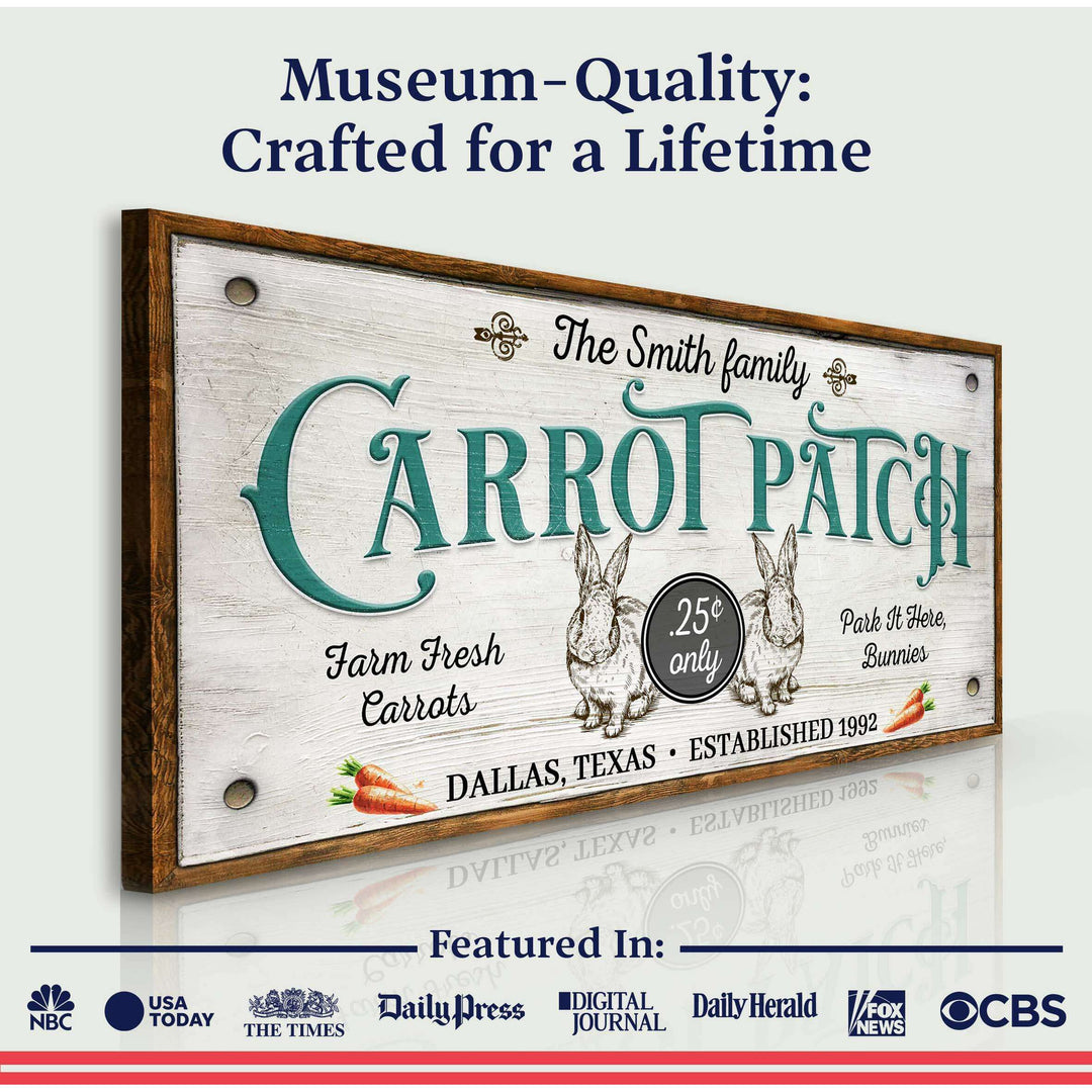 Farm Fresh Carrot Patch Sign II