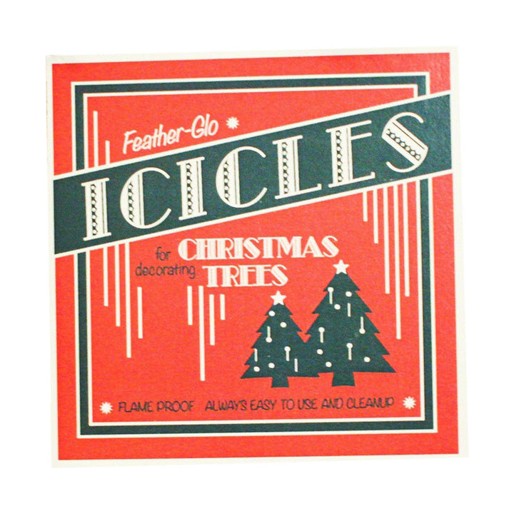 Feather-Glo Icicles Christmas Sign Decor Wood Cutout by Sawmill Shop