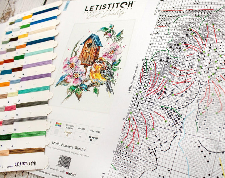 Feathery Wonder L8996 Counted Cross Stitch Kit