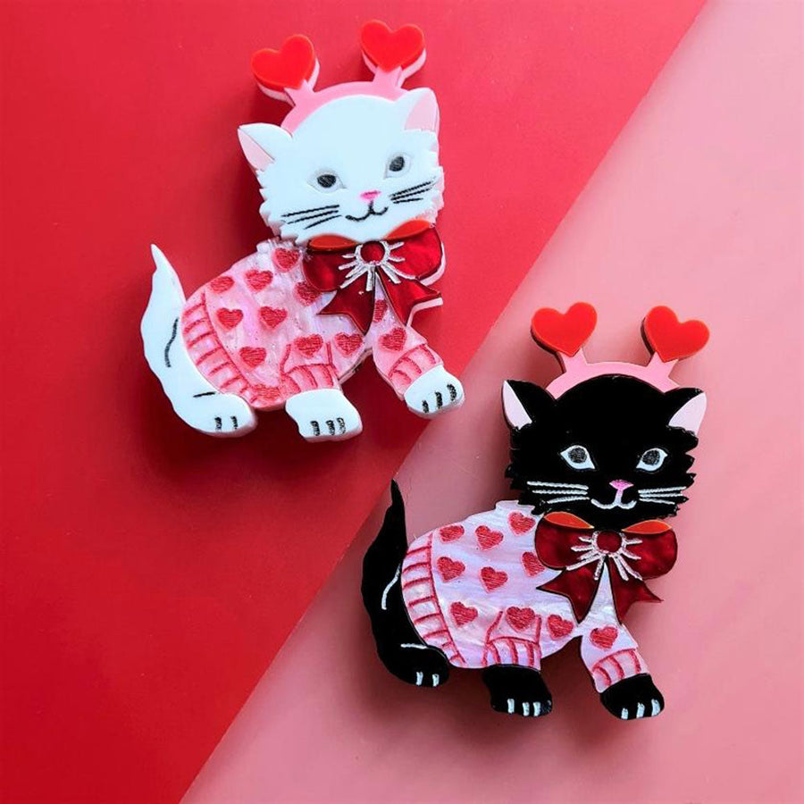 Feline Loved Up Necklace by Cherryloco Jewellery 1