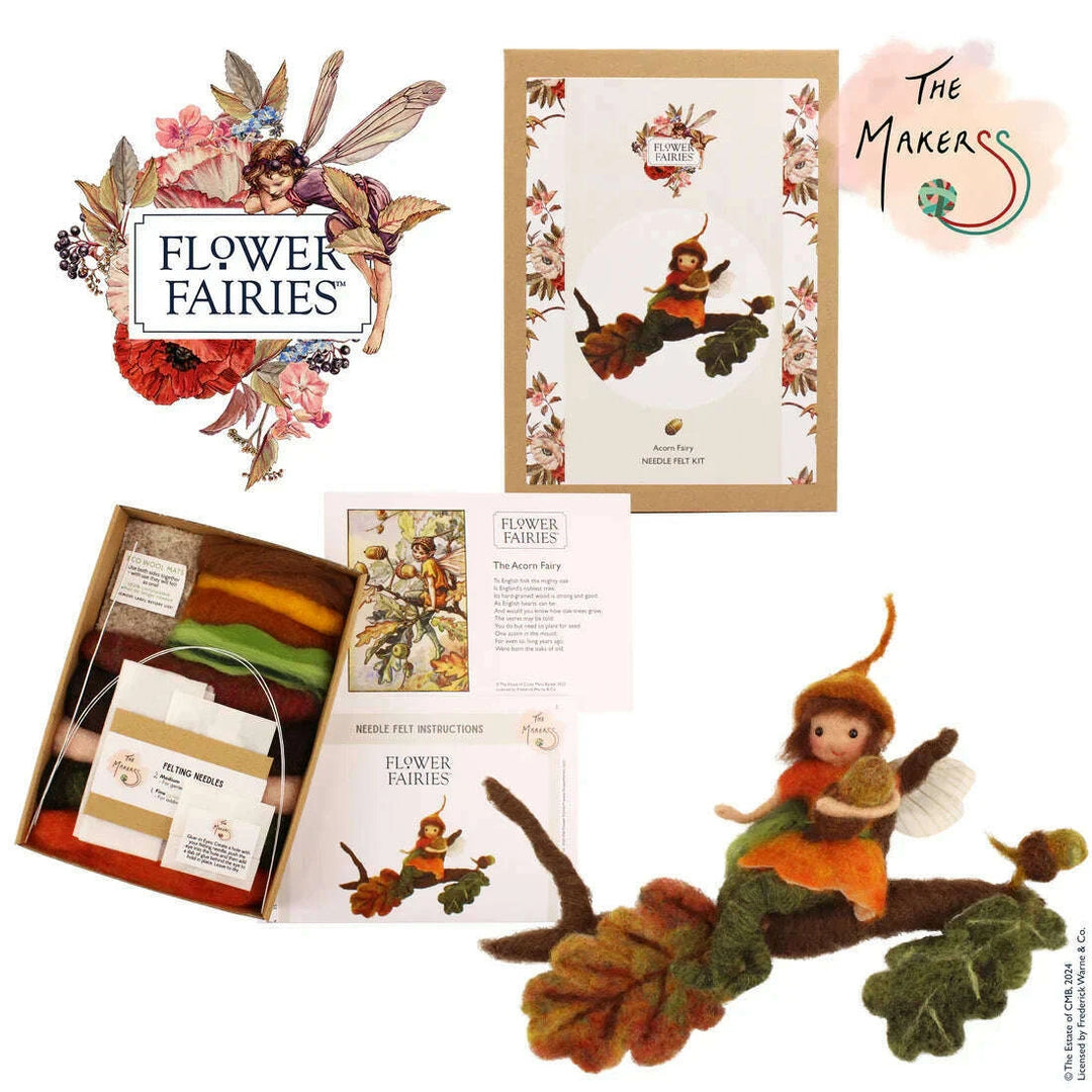 Felting Kit -  Acorn Fairy Needle Felting Kit