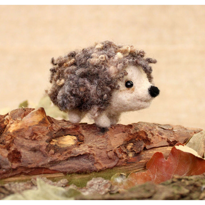 Felting Kit -  Curly Hedgehog Small Kit Needle Felting Kit