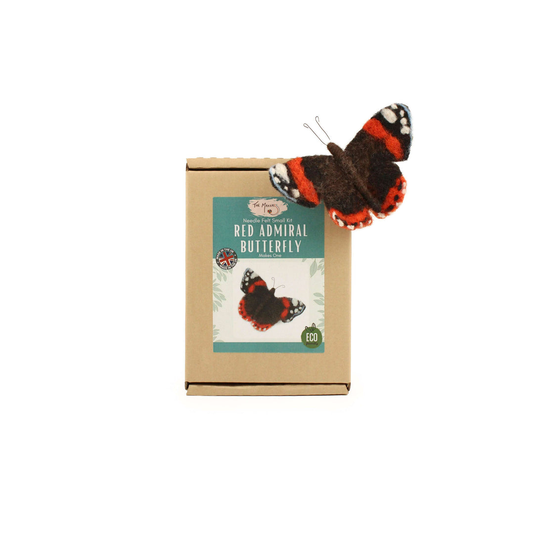 Felting Kit - Red Admiral Butterfly Needle Felt Kit