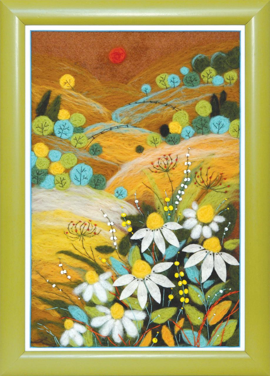 Felting kit Camomile field V-203C