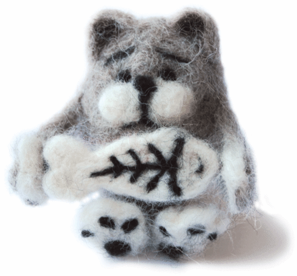 Felting kit Cat-glutton V-04C