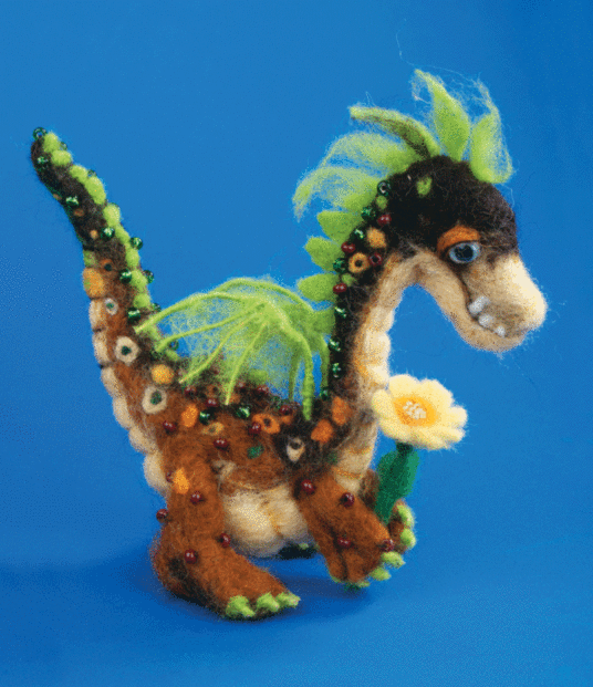 Felting kit Fiery red breathing V-42C