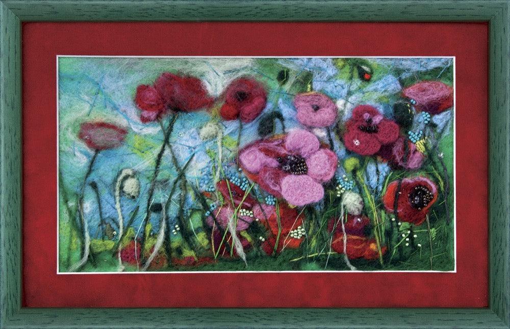 Felting kit V-45C "Poppies"