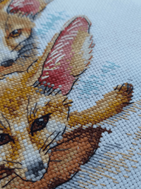 Fennec Fox Family SM-509 Counted Cross Stitch Kit