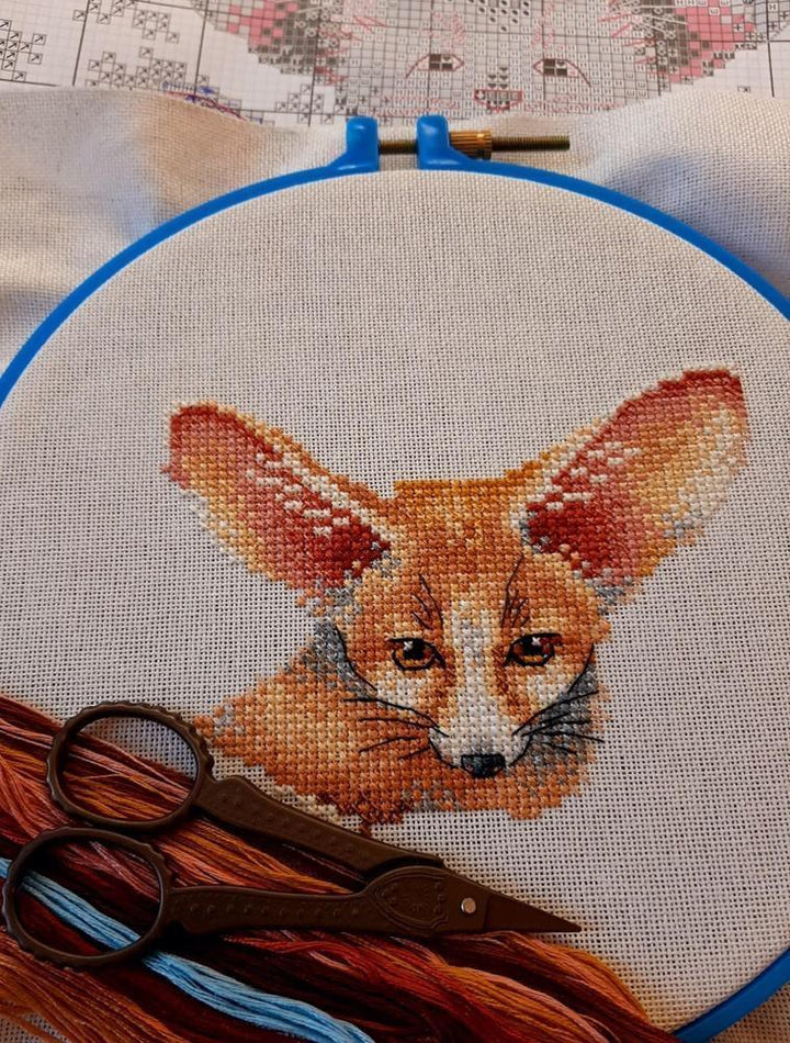 Fennec Fox Family SM-509 Counted Cross Stitch Kit