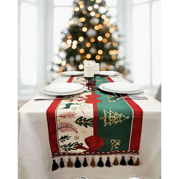 Festive Holiday Tree Christmas Table Runner F07M5-10C