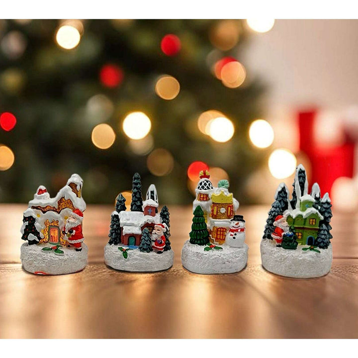 Festive House with Santa. Christmas Village Wizardi F07-N1-3-Y26D