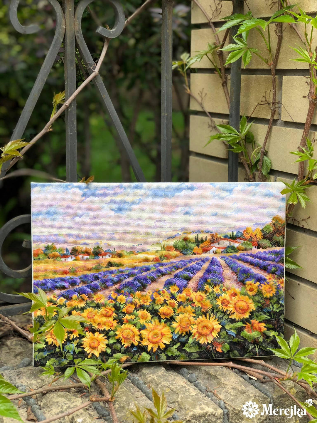 Fields of Lavender and Sun K-179 Counted Cross-Stitch Kit