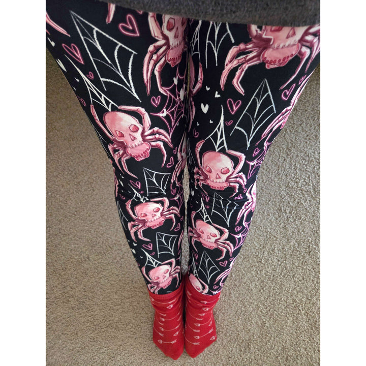 Fierce Love Exclusive Leggings - High-quality Handcrafted Vibrant Valentine's Day Valentine Spooky Love