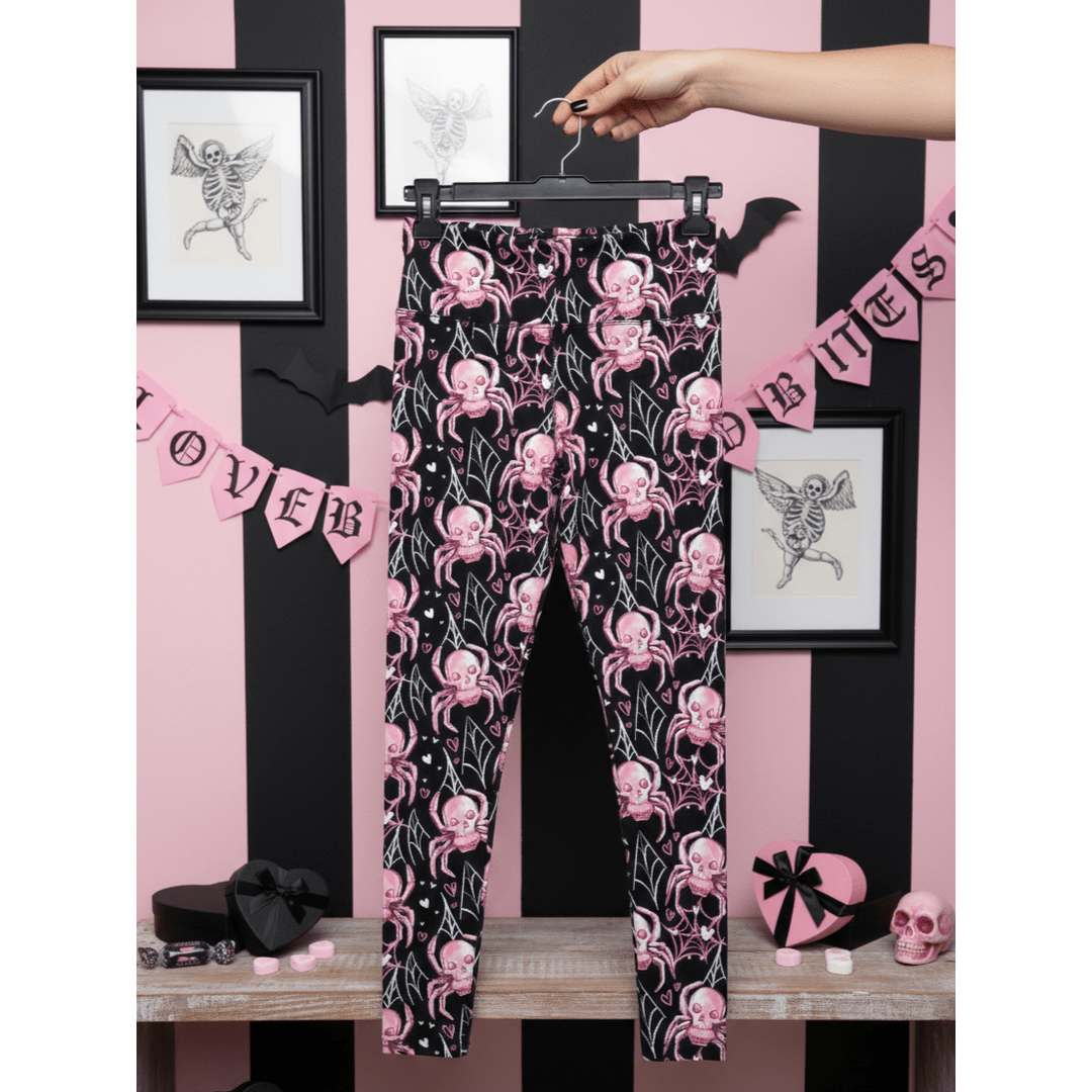 Fierce Love Exclusive Leggings - High-quality Handcrafted Vibrant Valentine's Day Valentine Spooky Love