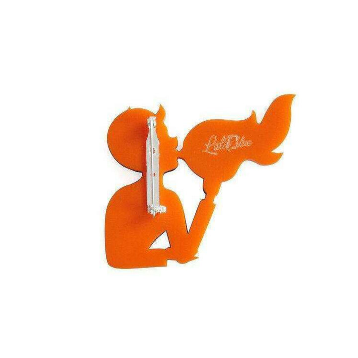 Fire Breather Halloween Brooch by Laliblue - Quirks!