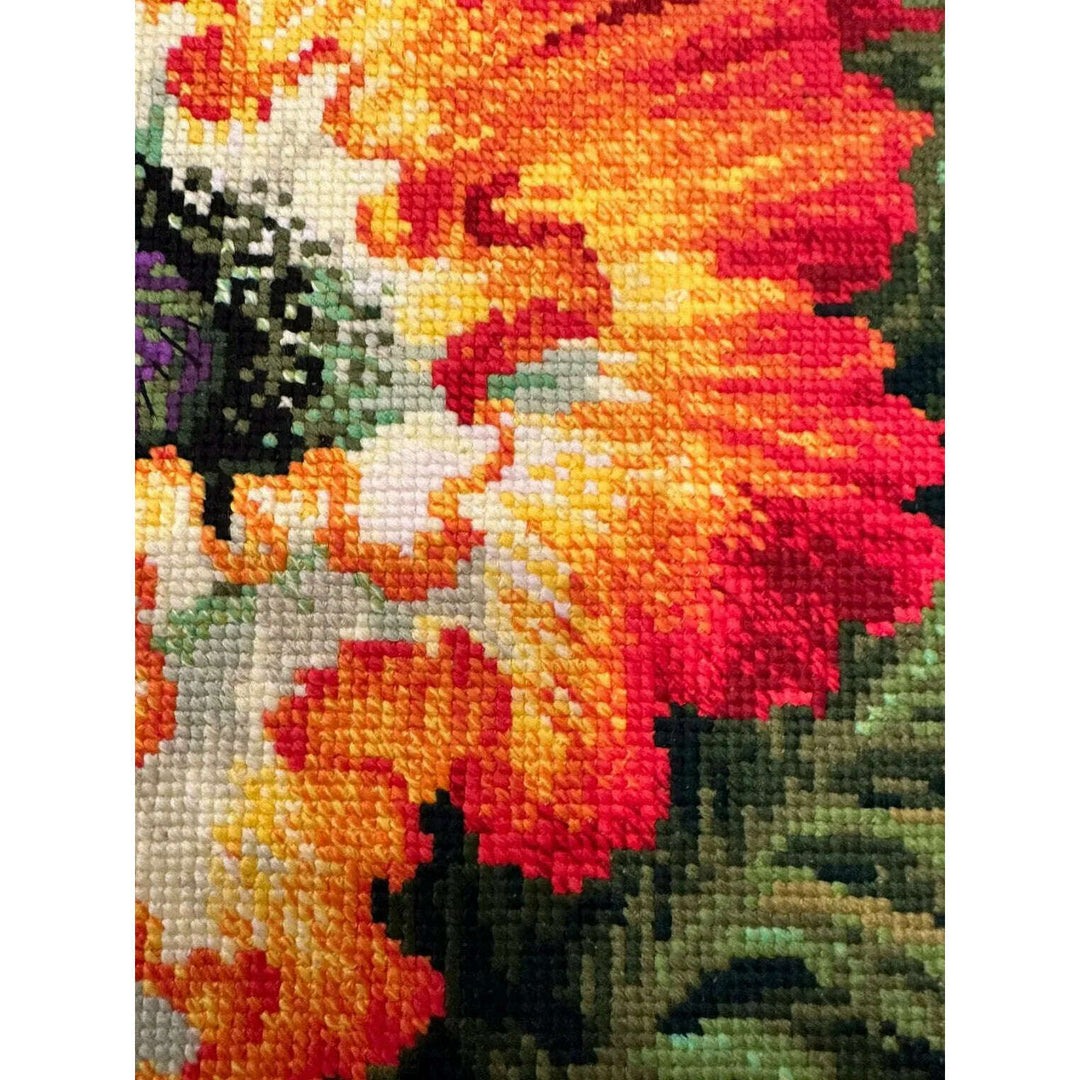Fire Poppies R2080 Counted Cross Stitch Kit