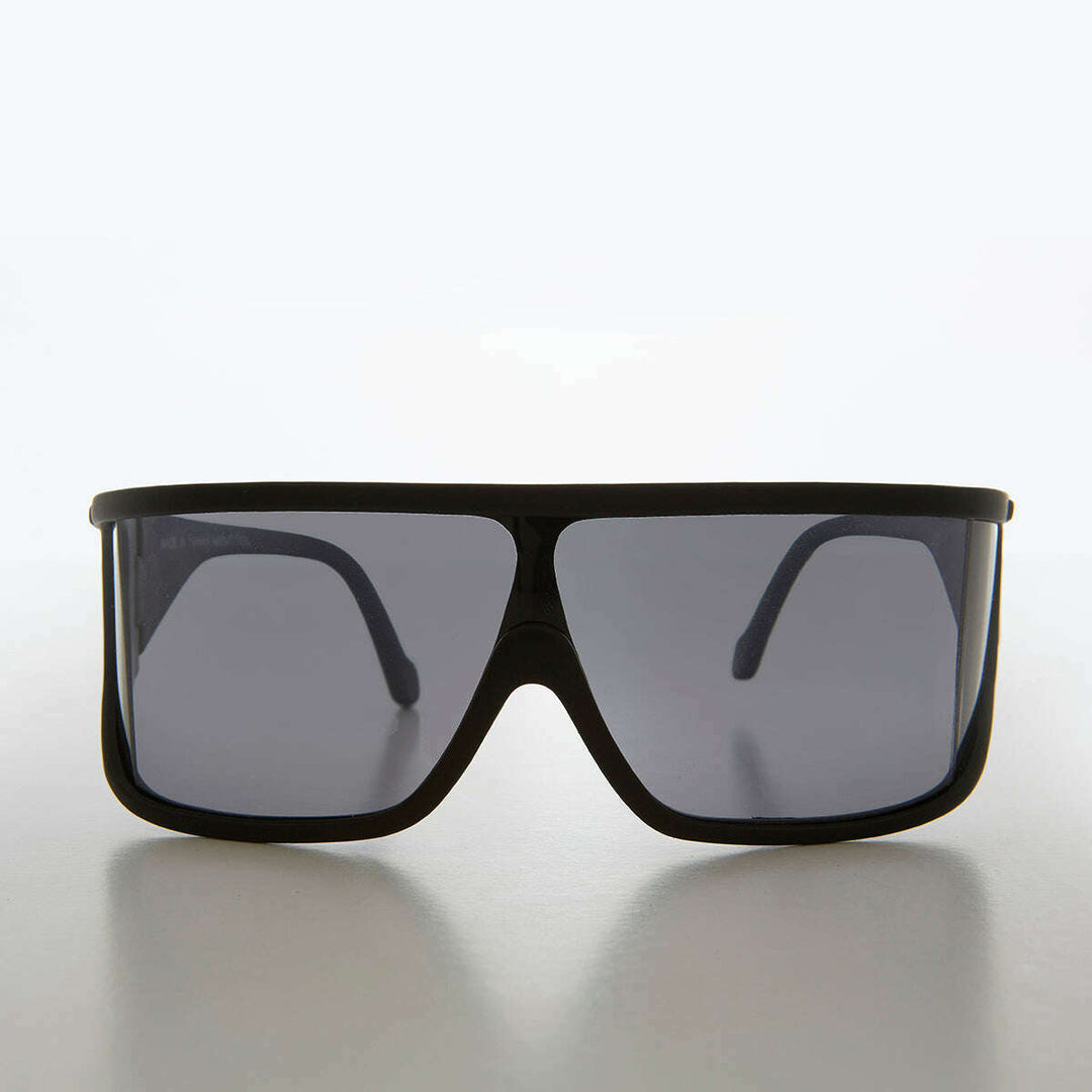 Flat Top Wrap Around Vintage Sport Shield - Perkins