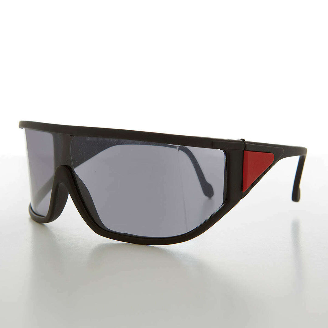 Flat Top Wrap Around Vintage Sport Shield - Perkins