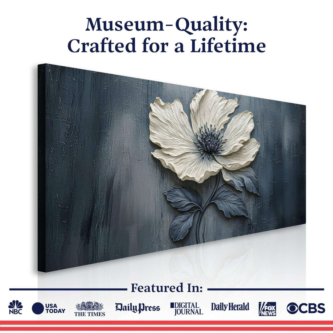 Floral Clay Relief Wall Art