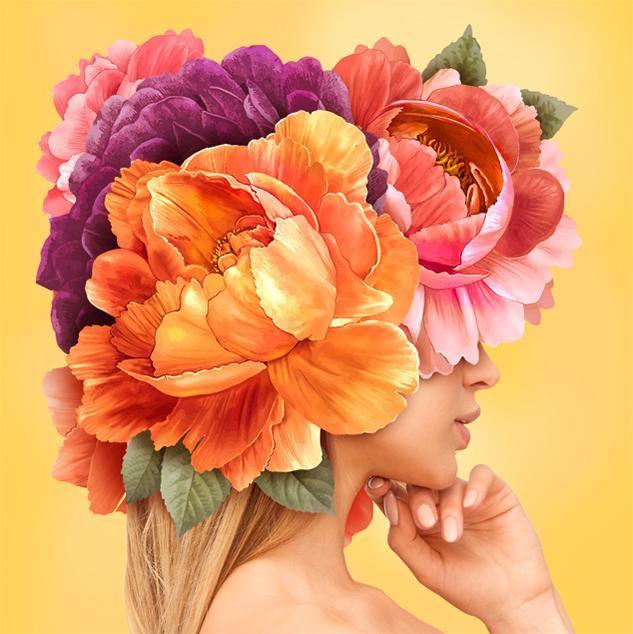 Flower Affection CS2527 15.7 x 15.7 inches Crafting Spark Diamond Painting Kit