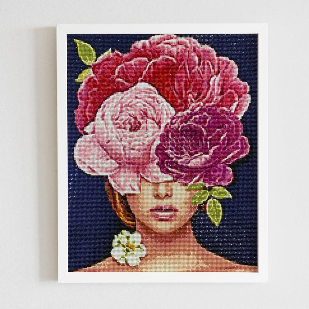 Flower Harmony CS2524 15.8 x 19.7 inches Crafting Spark Diamond Painting Kit