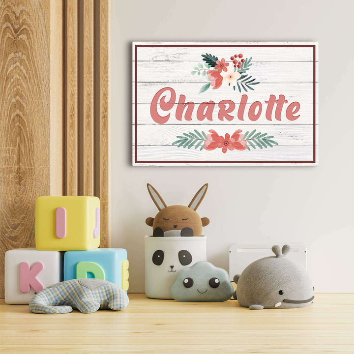 Flower Kids Room Sign