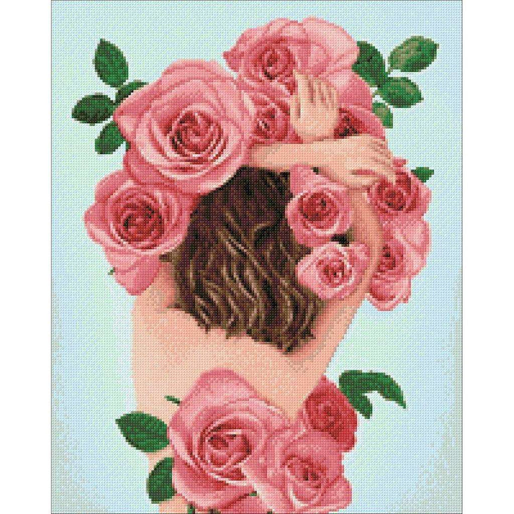 Flower Tenderness CS2523 15.8 x 19.7 inches Crafting Spark Diamond Painting Kit